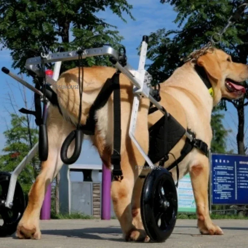 Auxiliary Dog Wheelchair Hind Limb Rehabilitation Training Spondylitis Paralysis Disability Large Leg Scooter Dog Accessories