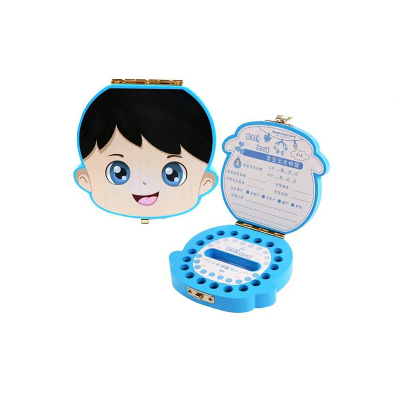 Tooth Box Wooden Color for Baby Kids