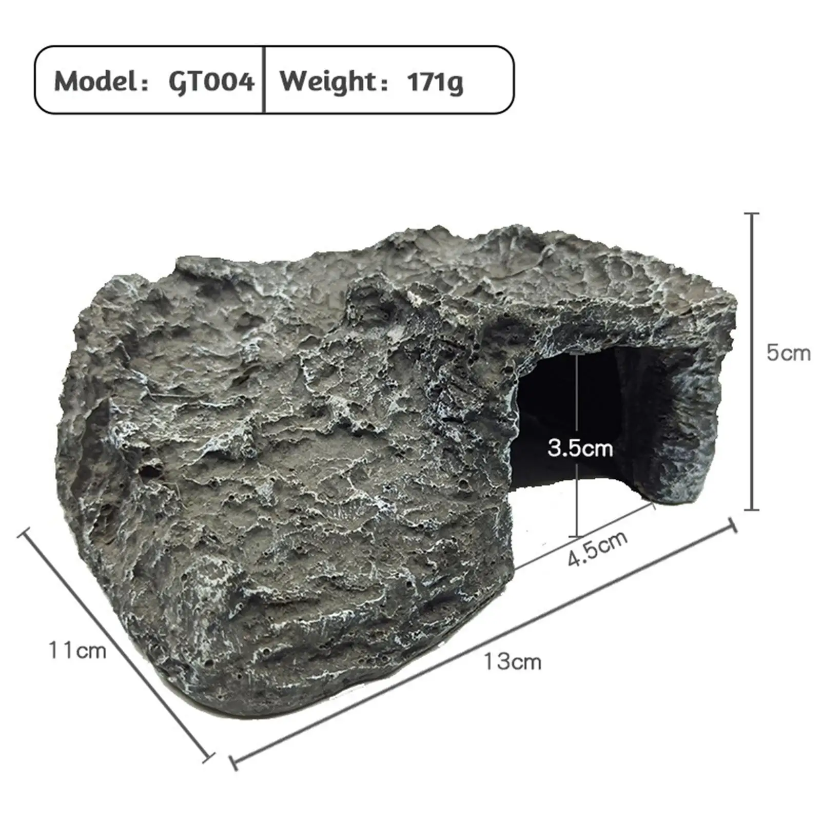 Simulate Moss Rockery Stone Reptile Hiding Cave Snake Turtle Hide Rest Fish Tank Landscaping Aquarium Decor