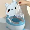 Children's Pot 1-6 Years Old Upgraded Cute Rabbit Baby Toilet Seat Baby Potty Portable Stool Boys & Girls Safe Trainer Seat WC 2