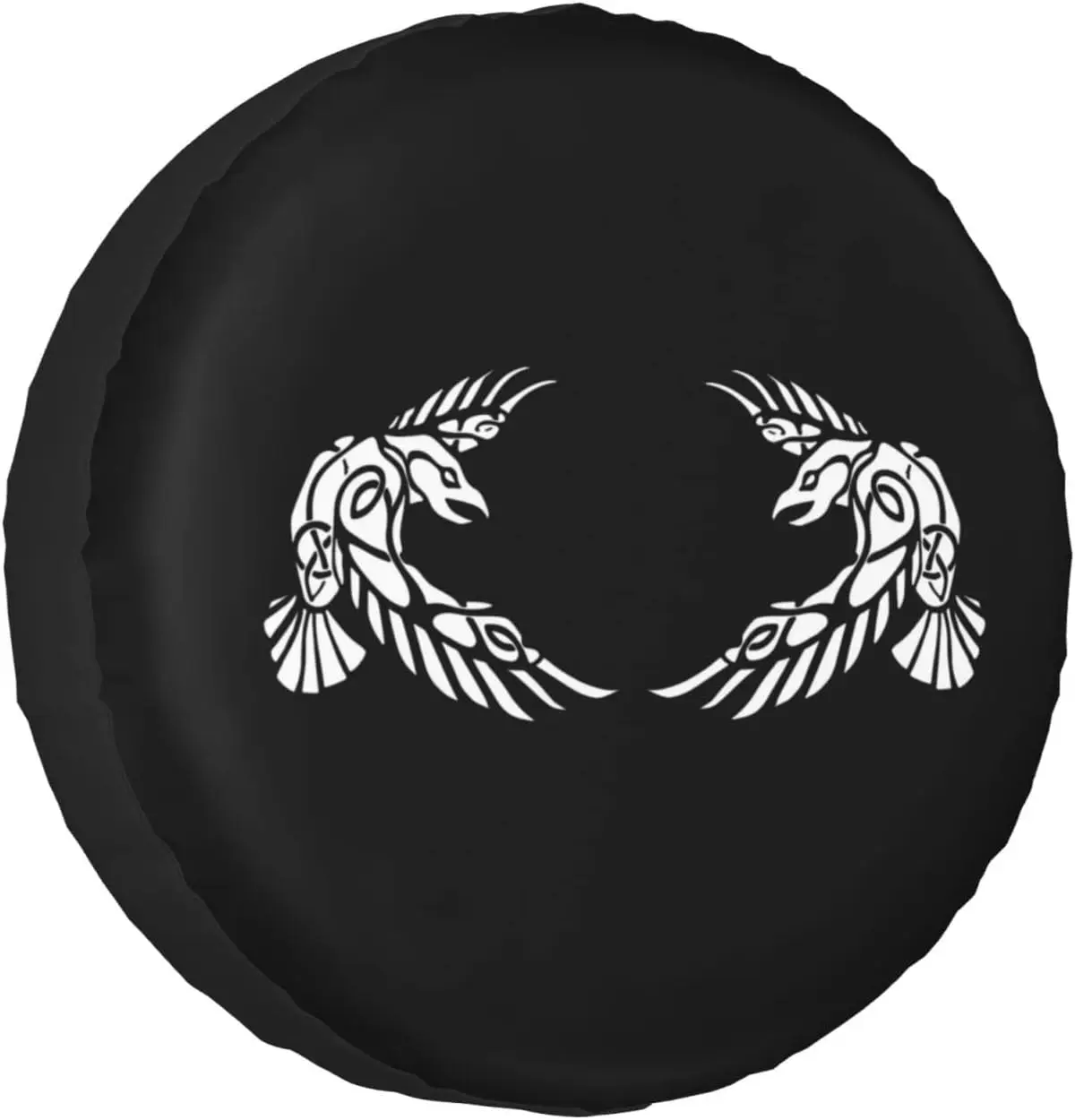 

Viking Norse Bird Tire Cover Universal Weatherproof Dustproof Tire Cover Suitable for Trailers Motorhomes SUV and Many Vehicles