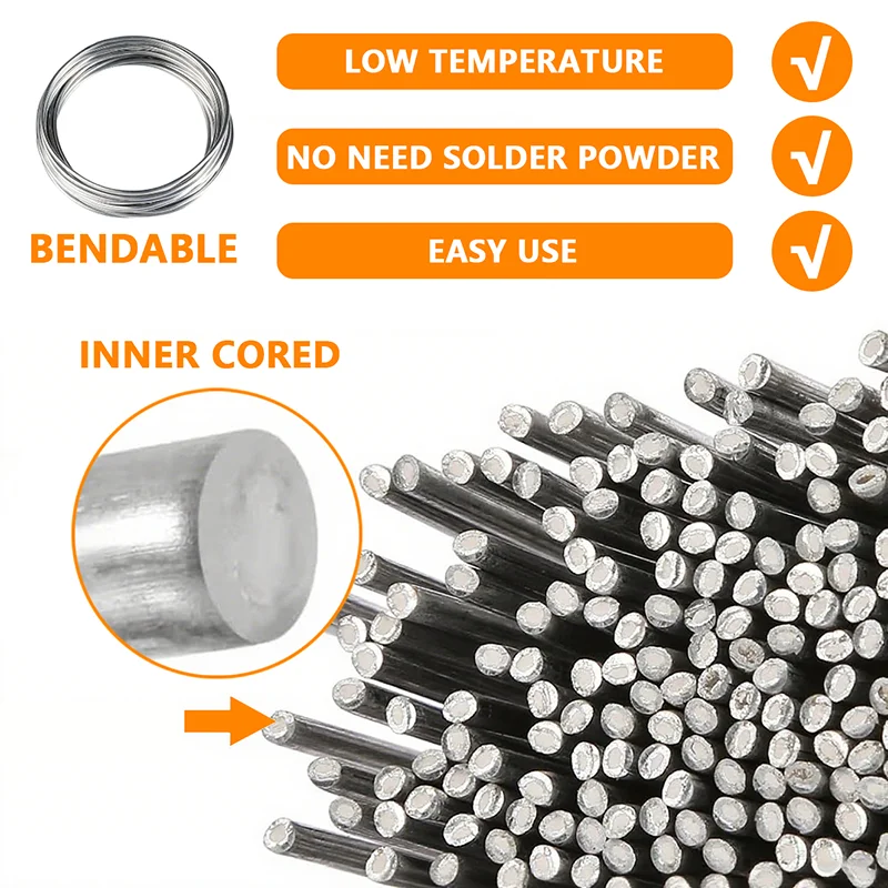 Aluminum Welding Rods Low Temperature Aluminum Brazing Wire For Stainless Steel Copper Iron