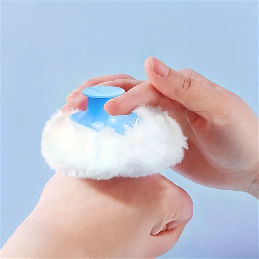 Portable Refillable After Bath Powder Case, Face & Body Toner Organiser with Soft Sponge Puff - Travel Accessories