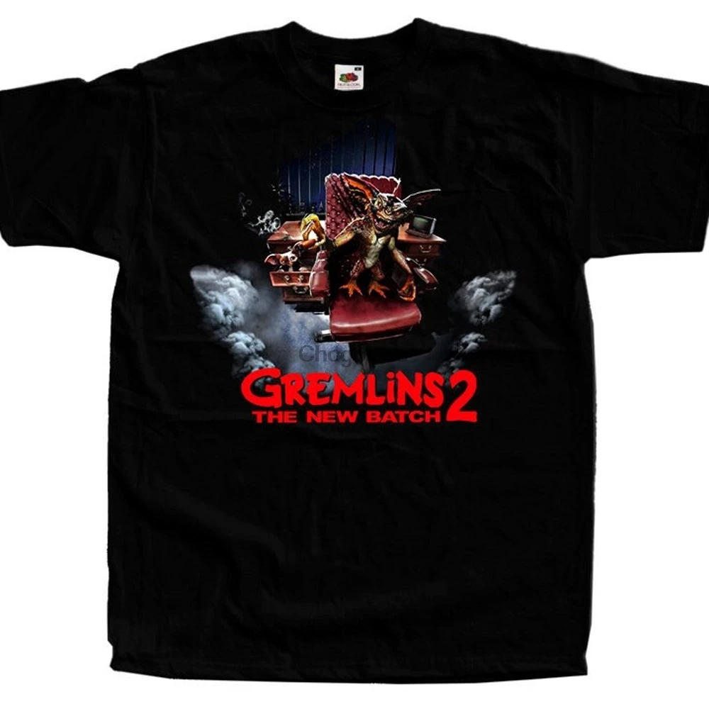 Постер ужасов Gremlins V2 футболка всех размеров S 5XL хлопок |