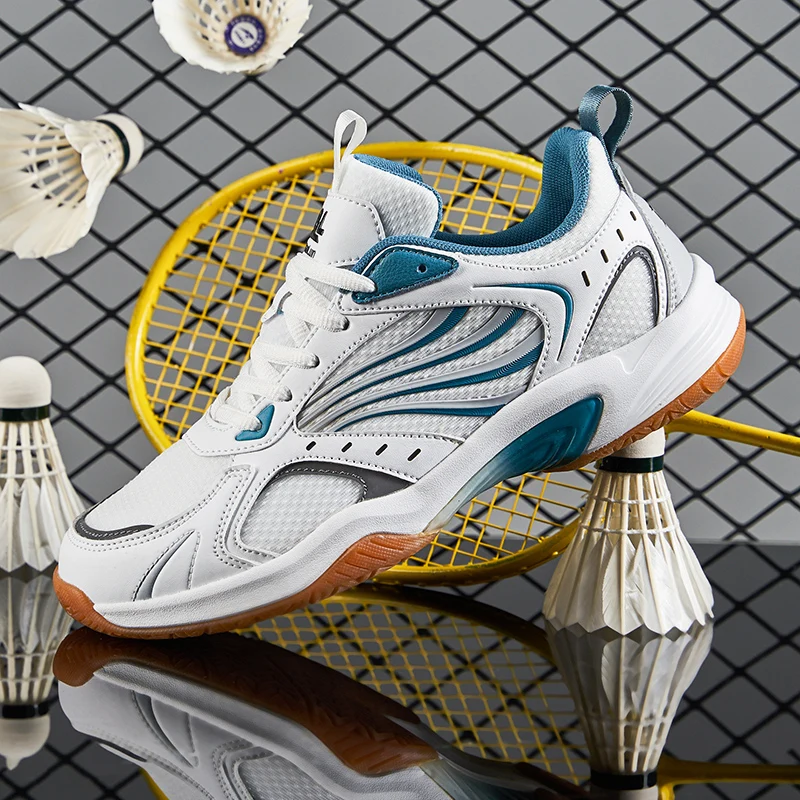 

New Luxury Badminton Shoes Men Women Breathable Badminton Sneakers Light Weight Tennis Shoes Anti Slip Volleyball Sneakers