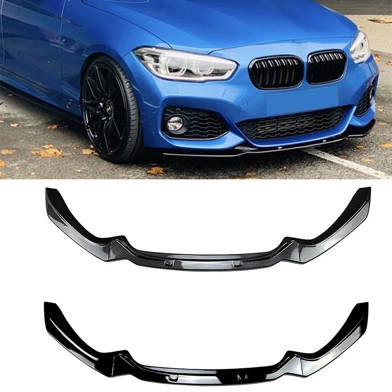 

For BMW 1 Series F20 F21 3Pcs Front Bumper Lip Splitter Diffuser Body Kit M-Pack M118i M120i M135i M140i 2015-2019 New Facelift