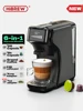 HiBREW 6in1 Capsule Coffee Machine Hot/Cold Multiple Espresso Cafetera Cappuccino Coffee Maker Dolce Gusto Nespresso Powder H1B 1