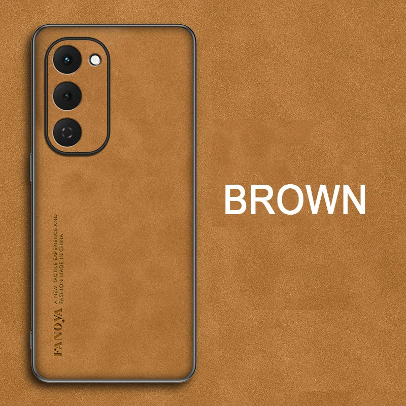 Tecno Spark 40 Pro Plus Shockproof Matte Leather Phone Case - Soft Skin Feel Back Cover and Protector