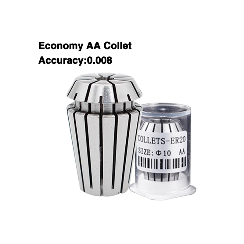 OUIO ER11 ER16 ER20 1/4MM 6.35MM 1/8MM 3.175MM 0.008Spring Collet High Precision Collet Set For CNC Engraving Machine Lathe Tool spring collet