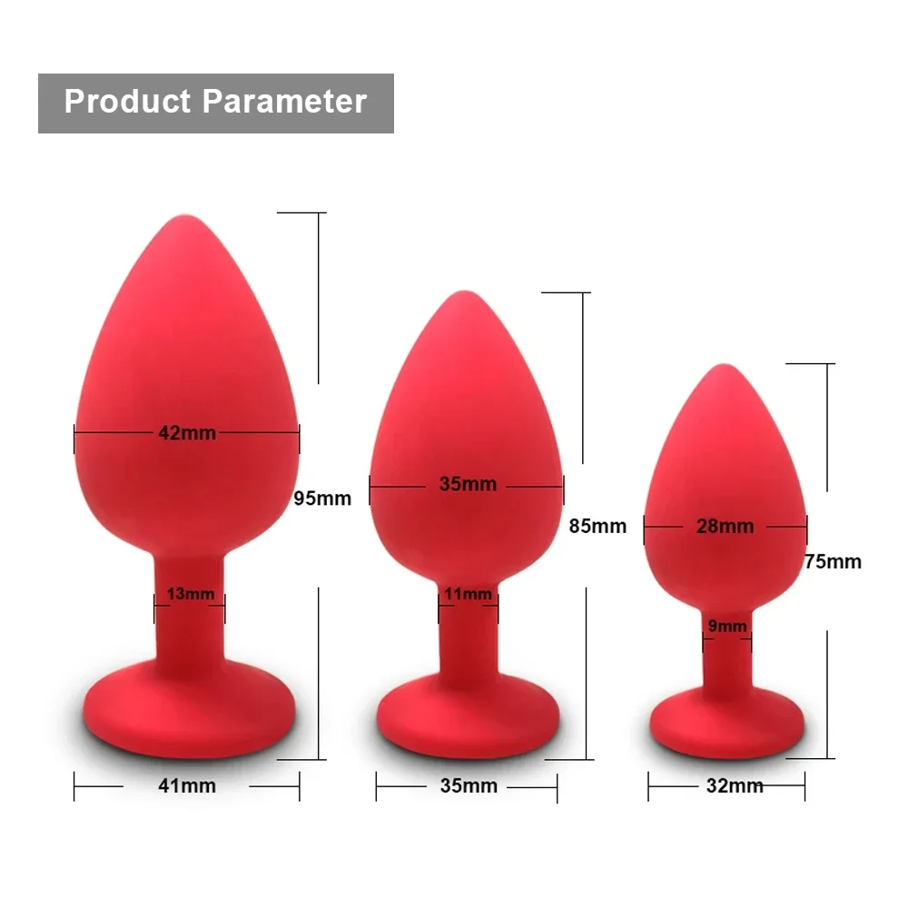 Plug anale in silicone per uomo e donna allenatore anale_voghion.com