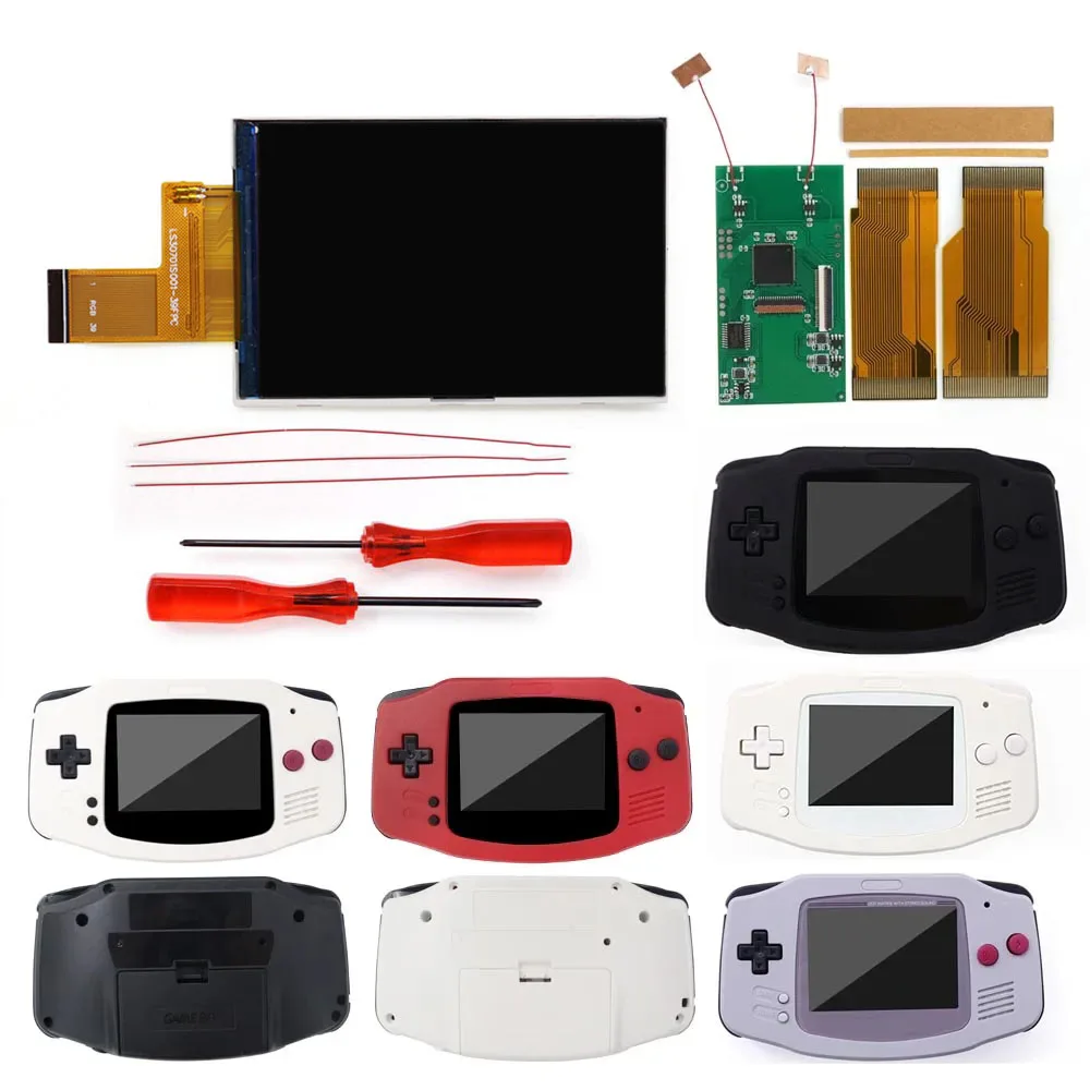 

Easy to Install GBA IPS V5 LCD Kits 720x480 Retro pixel Display 15 level brightness adjustment For Gameboy ADVANCE Console