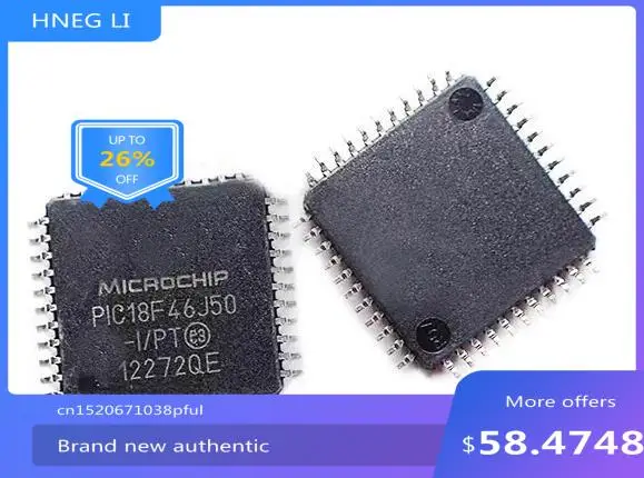100% NEW Free shipping    PIC18F46J50-I/PT PIC18F46J50 QFP44  MODULE new in stock Free Shipping