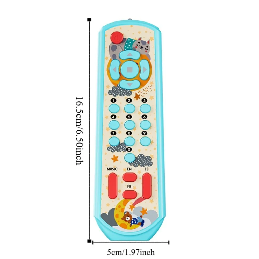 Sound and Light Baby Musical Toys Plastic Sensory Development Simulation Remote Interactive Three Languages Baby Learning