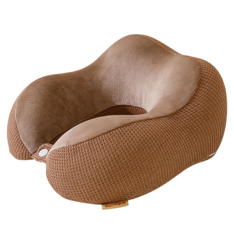 U Shaped Neck Pillow Memory Foam Slow Rebound Travel Pillow Plaid