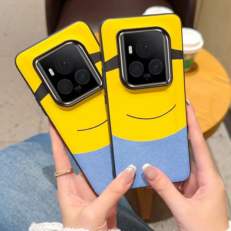Minion-Themed Big-Eyed Phone Case with Camera Protection