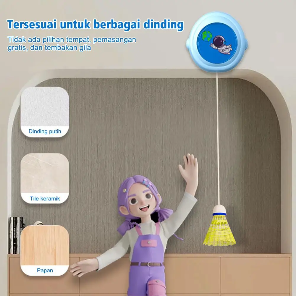 

Self Practice Trainer Aid With Badminton Racket Single Badminton Training Device For Indoor Outdoor Professional Training T D7j1