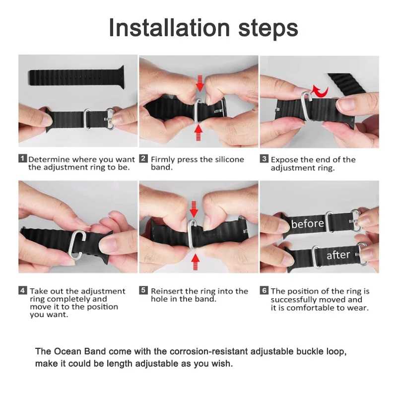 Ocean Silicone Strap