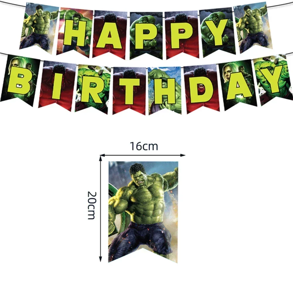Avengers Hulk Birthday Party Supplies - Superhero Cups Plates Napkins Balloons