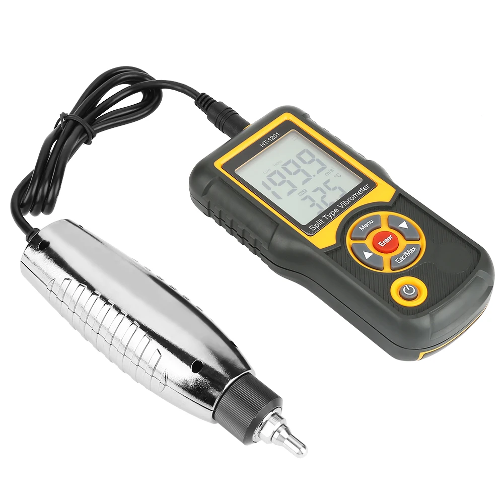 Digital Precision Split Type Vibration Meter Tester Acceleration Sensor Gauge Vibration Meter Digital Vibrometer