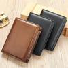 WESTAL New Hand-Made Cowhide Wallet Men's Leather Anti-Theft Cash Clip Advanced Sense Large Capacity Wallet 2