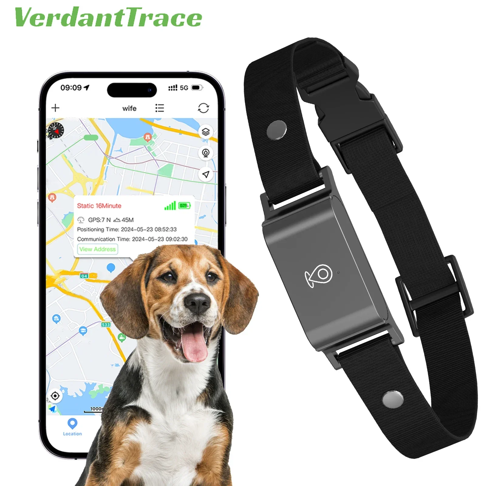 Smart Tracker 4G GPS Pet for Dogs Cats Waterproof WIFI Location & Activity Tracker Fashionable neck collar for iOS Android
