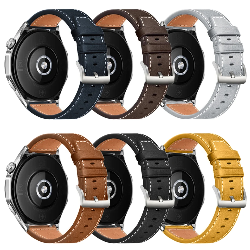 Premium Leather Watch Strap Bracelet - Elegant 20mm/22mm Band