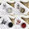 1Mm Mini Loving Heart Shape Glitter Powder Nail Charm Gold and Silver Sequins Chrome Powder Winter Nail Accessories Decoration 1