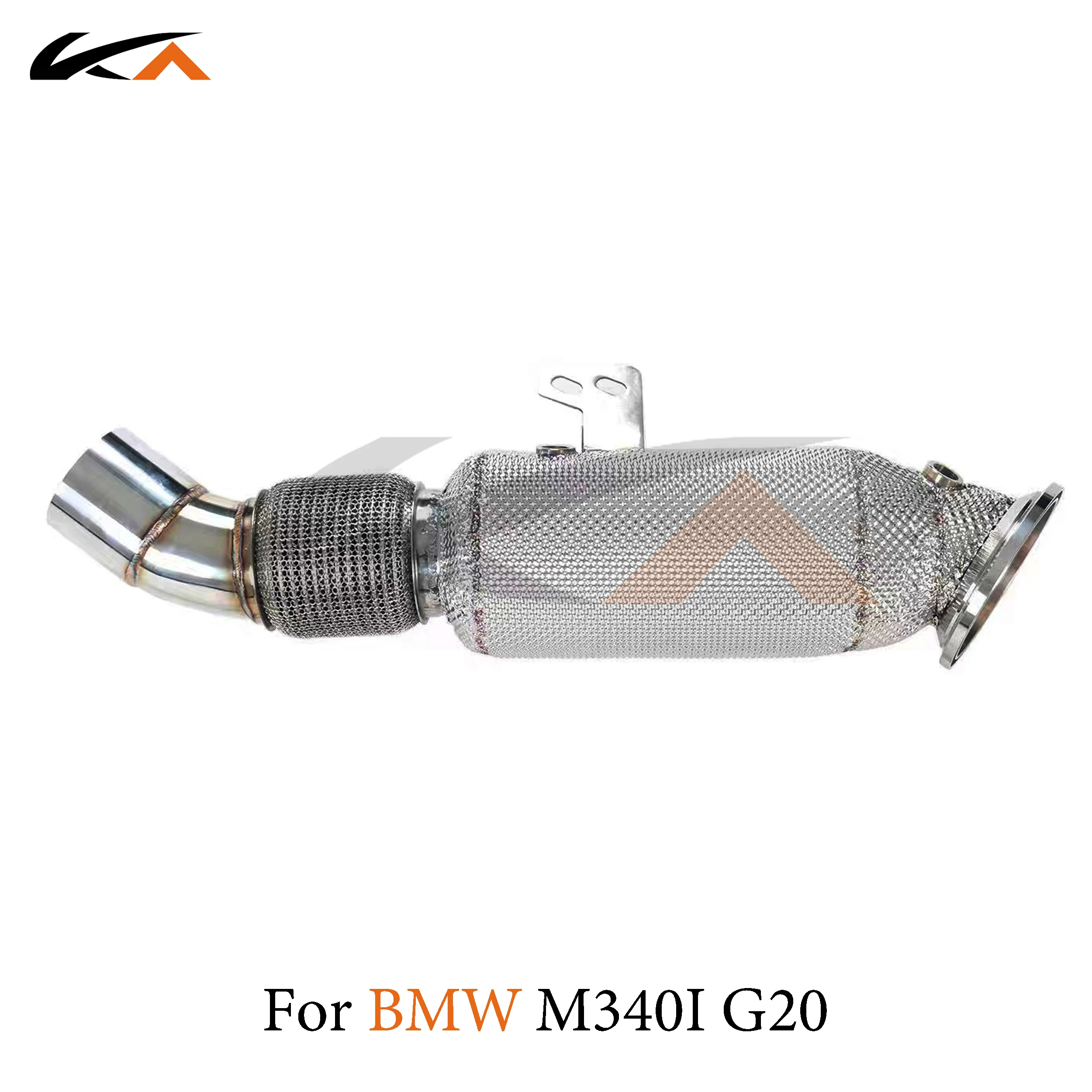 KA 튜닝 다운파이프 배기 스테인레스 스틸 헤더, BMW M340i G20 B58 3.0T 퍼포먼스, 자동차 부품 열 차폐 촉매
