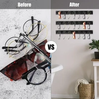 Sunglasses Holder Organizer Acrylic Sunglasses Storage Hanger Rack Wall Mounted Eyeglasses Holder Eyewear Display Rack B03E 2