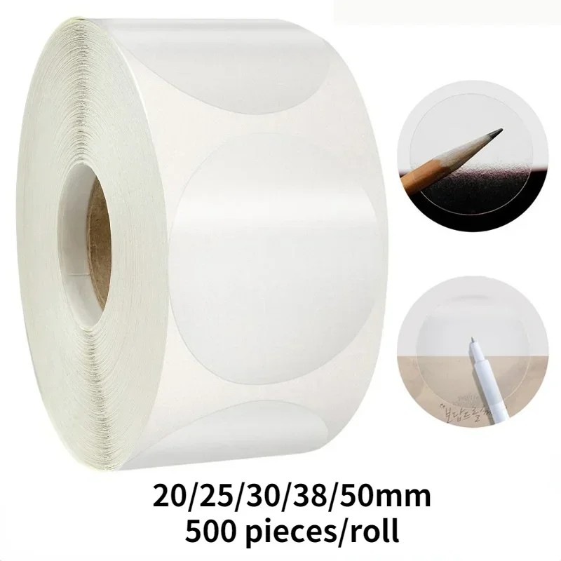 Transparent Circular Sealing Labels 500 pieces/roll 20/25/30/38/50mm Gift Box Packaging Decorative