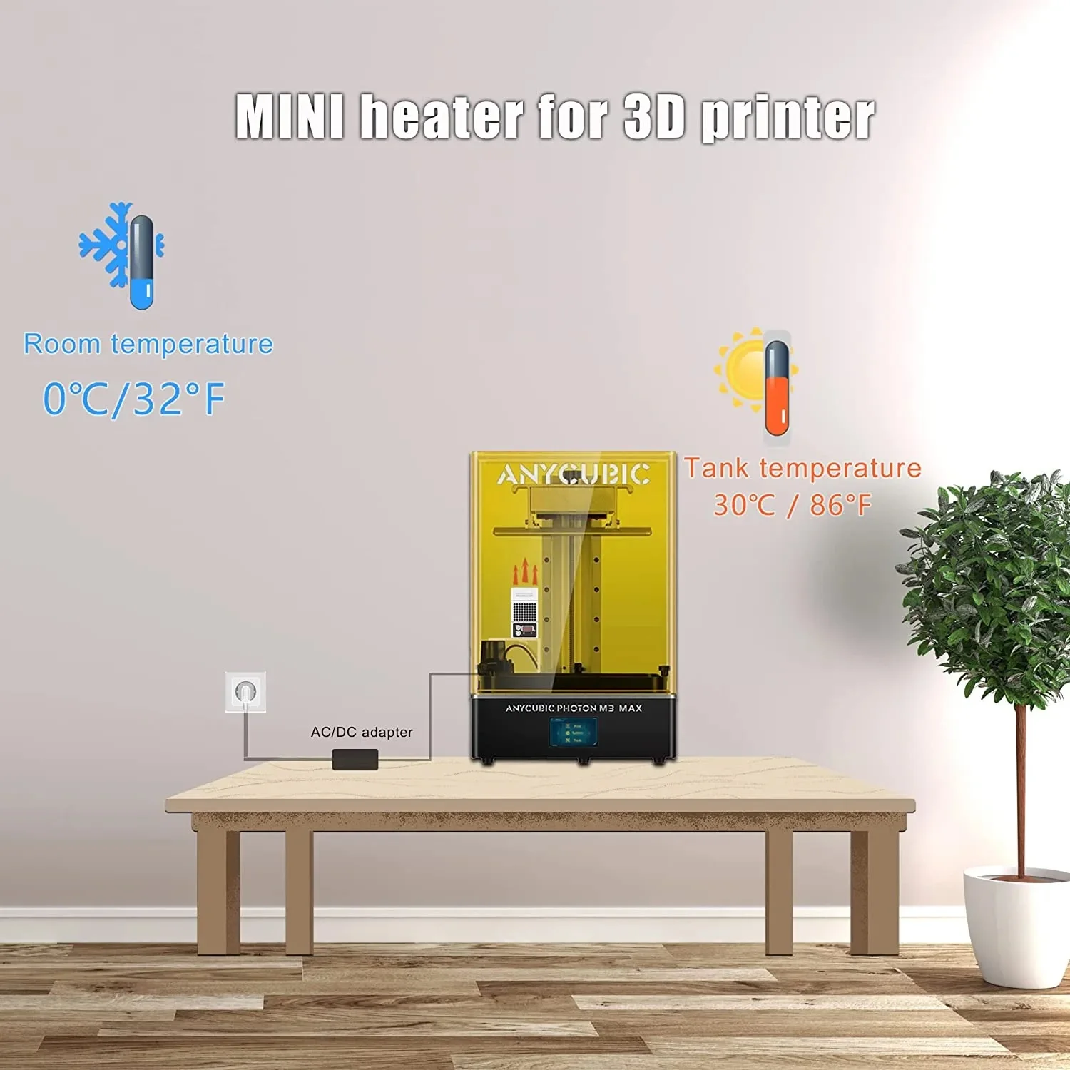 ELEGOO Saturn 3 Ultra 3D 프린터용 미니 히터, 3D 프린터 온도 컨트롤러