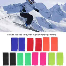 1 Pair Adjustable Snowboard Carrier Loop Strap Durable Nylon Ski Board Fixing Binding Strap Outdoor Sports Sled Holder Accessory