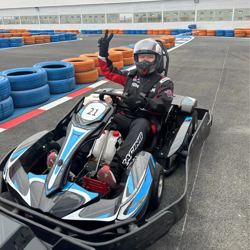 EGS go-kart, four-wheel oil-burning go-kart.