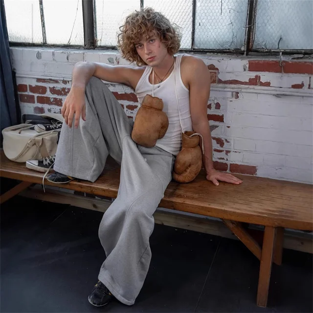 2025 Street Hip-hop Goth Harajuku Fashion Versatile Straight Wide-leg Pants Men American Retro Y2K Casual Loose Trousers Women
