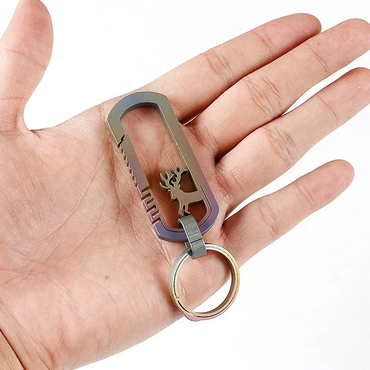 

Deer Head Arrow Heart Keychain High Hardness Not Easily Damaged Sturdy Buckle Light Simple Anti Loss and Corrosion Resistant