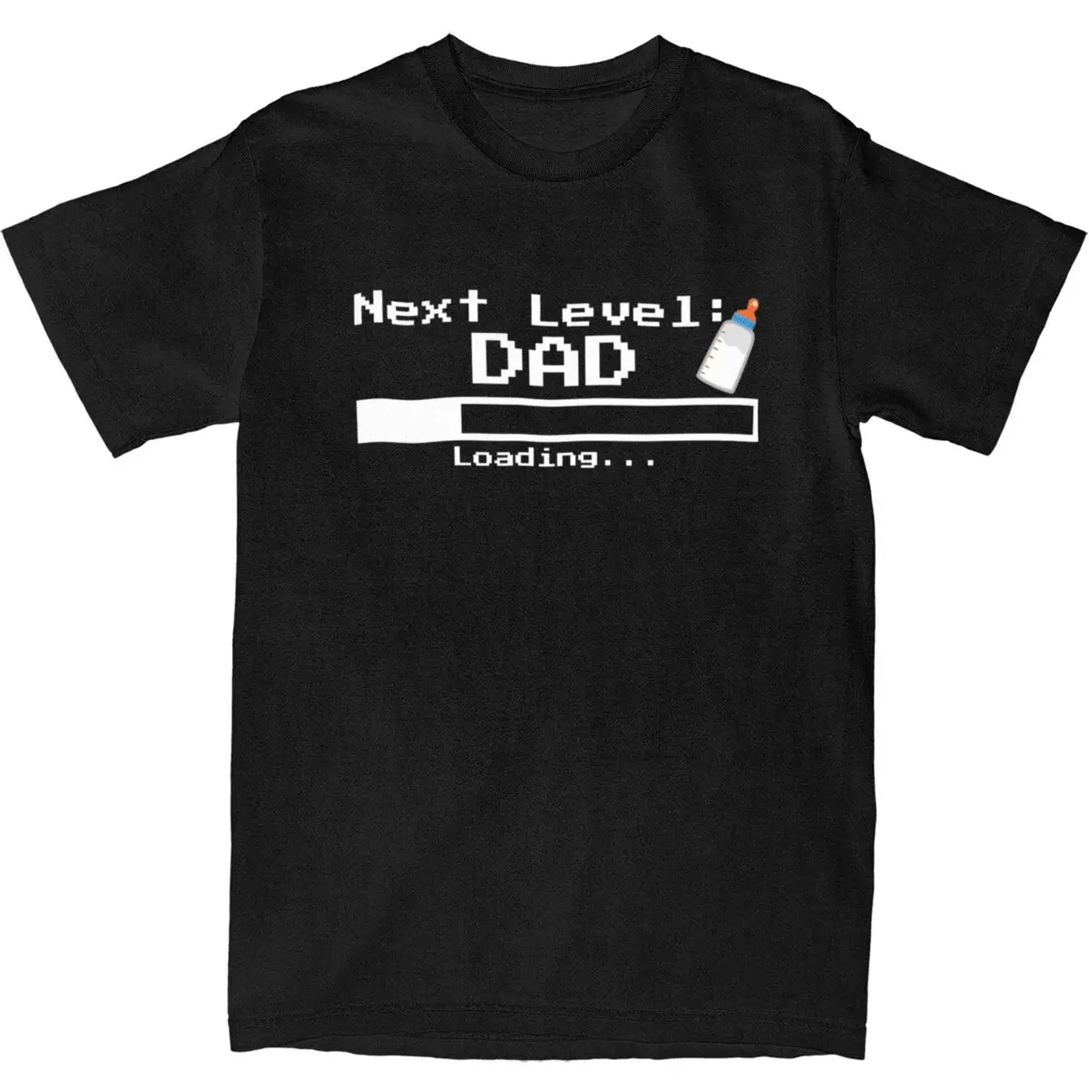 

Men Next Level Loading Dad T Shirts Pure Cotton Clothes Summer Awesome Short-Sleeve T Shirt O Neck Tee Shirt Big Size