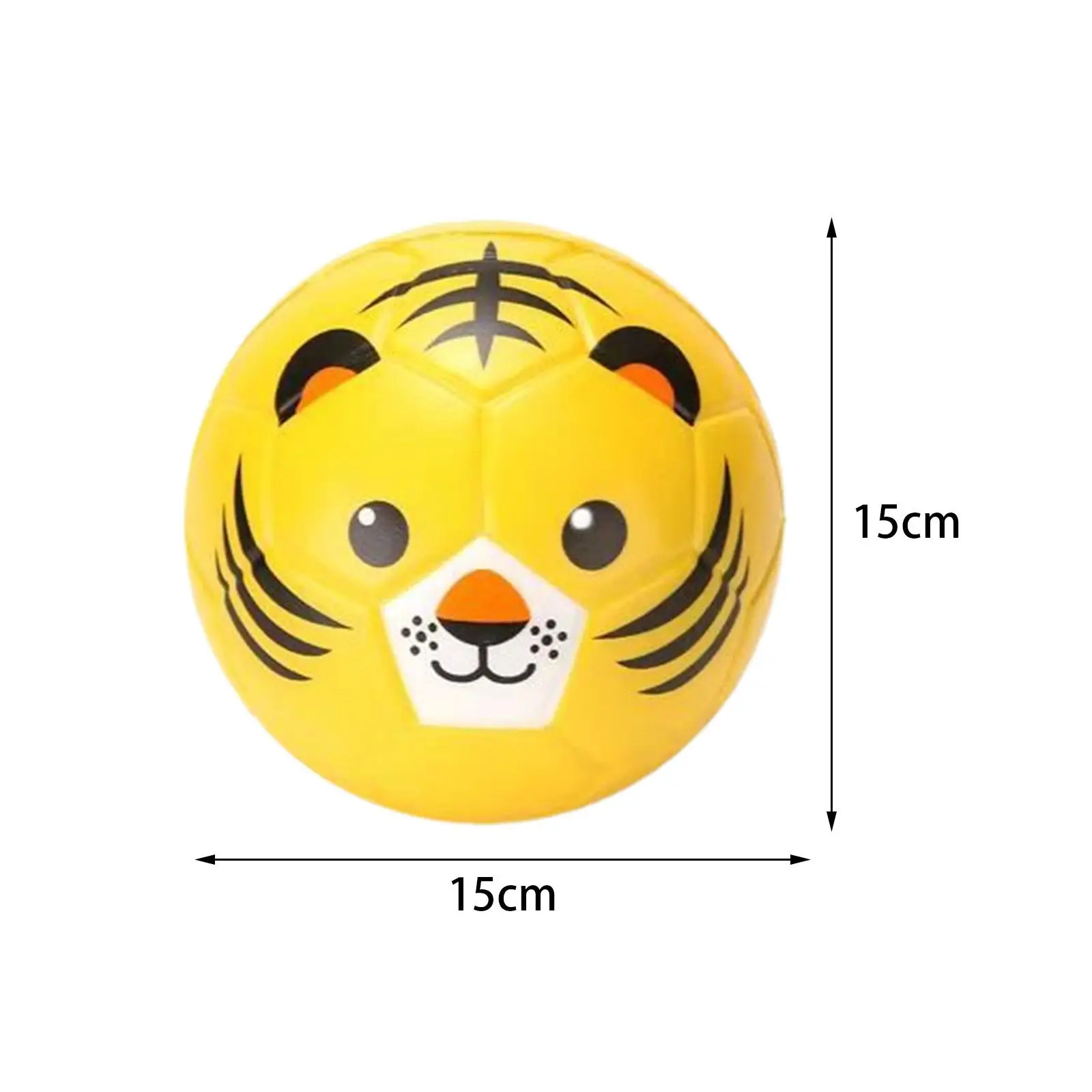 Kids Soccer Ball Mini Soccer Educational Toy Learning Portable Cartoon Animal Soft Ball for Practice Indoor Training Outdoor