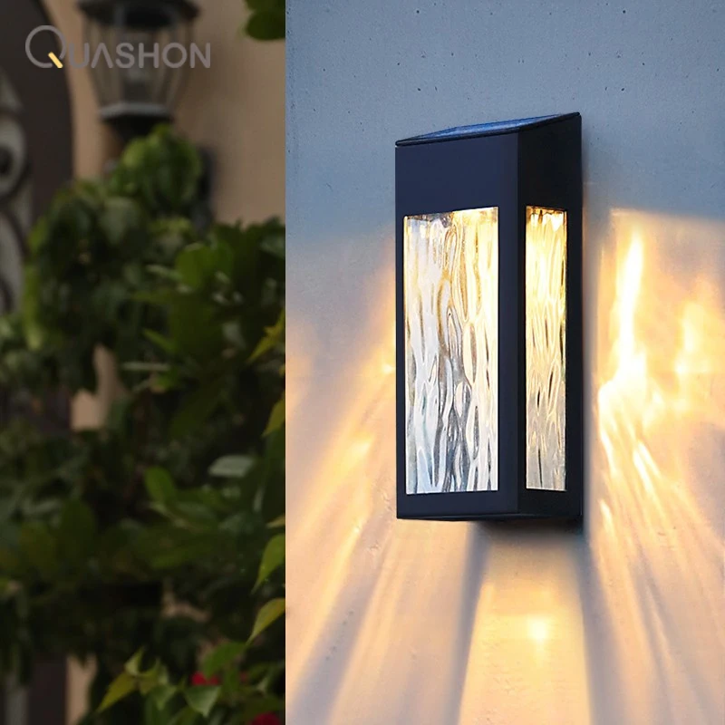

Solar Wall Lamp Atmosphere Ins Outdoor Waterproof Night Light Garden Wall Light Solar Room Decorative Indoor Glass Table Lamp