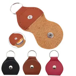 PU Leather Guitar Picks Holder Case Potable Keychain Plectrum Bag or Multicolor Guitar Picks 3 Types Optinal