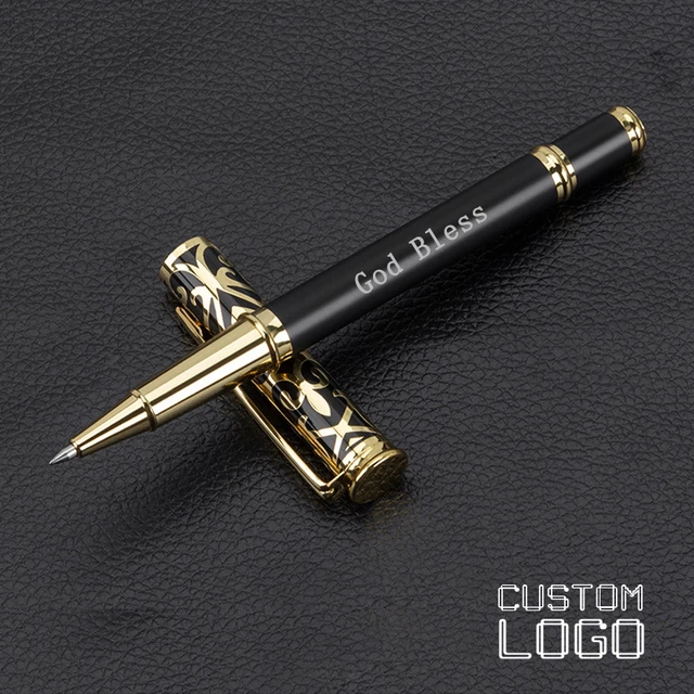 10pcs/lot Retail metal ballpoint pen metal fancy pen with custom laser logo  - AliExpress