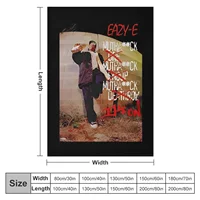 Eazy E retro Throw Blanket Cute Blanket Blanket Luxury Picnic Blanket Decorative Sofa Blankets 2