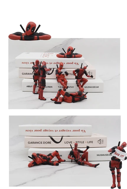 Sitzen Deadpool Kleine Figur Modelle Deadpool Legen Sie sich hin