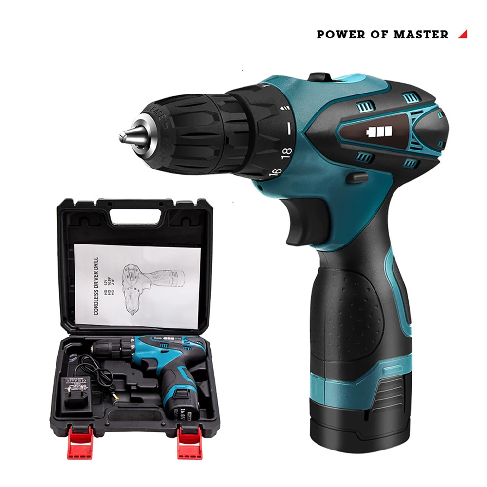 12V 16.8V Electric Cordless Screwdriver Rechargable Driver Drill Wireless Impact Drill Hand