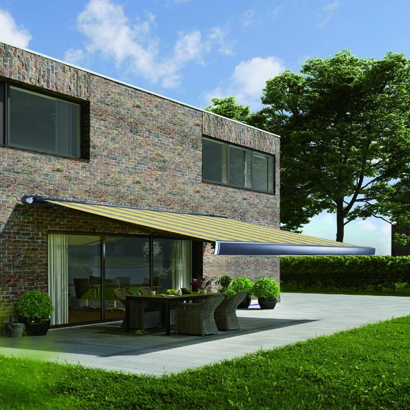 China Manufacturer Patio Residential Commercial Sunshades Rainproof Retractable Full Cassette Awning