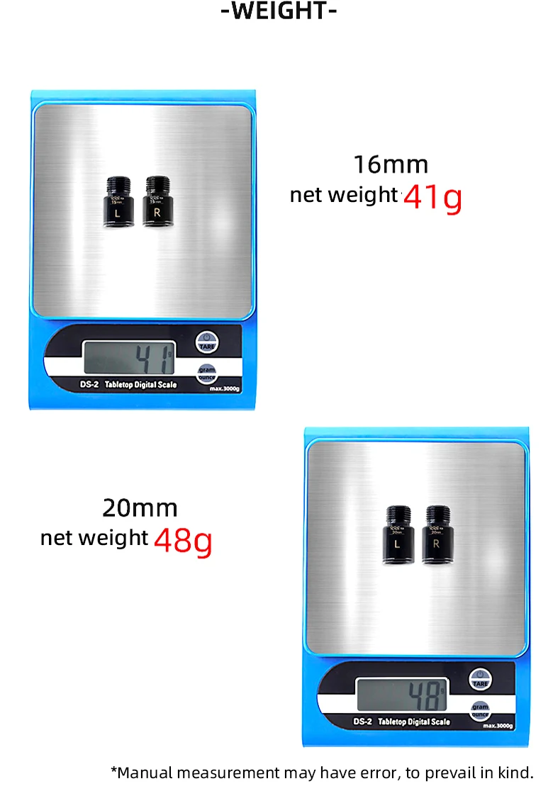 Rrskit Pedal Achse Extender 16mm/20mm Fahrrad Stahl Verlängerung Schrauben Spacer Geeignet Für Rennrad Oder MTB Fahrrad – Detail 7