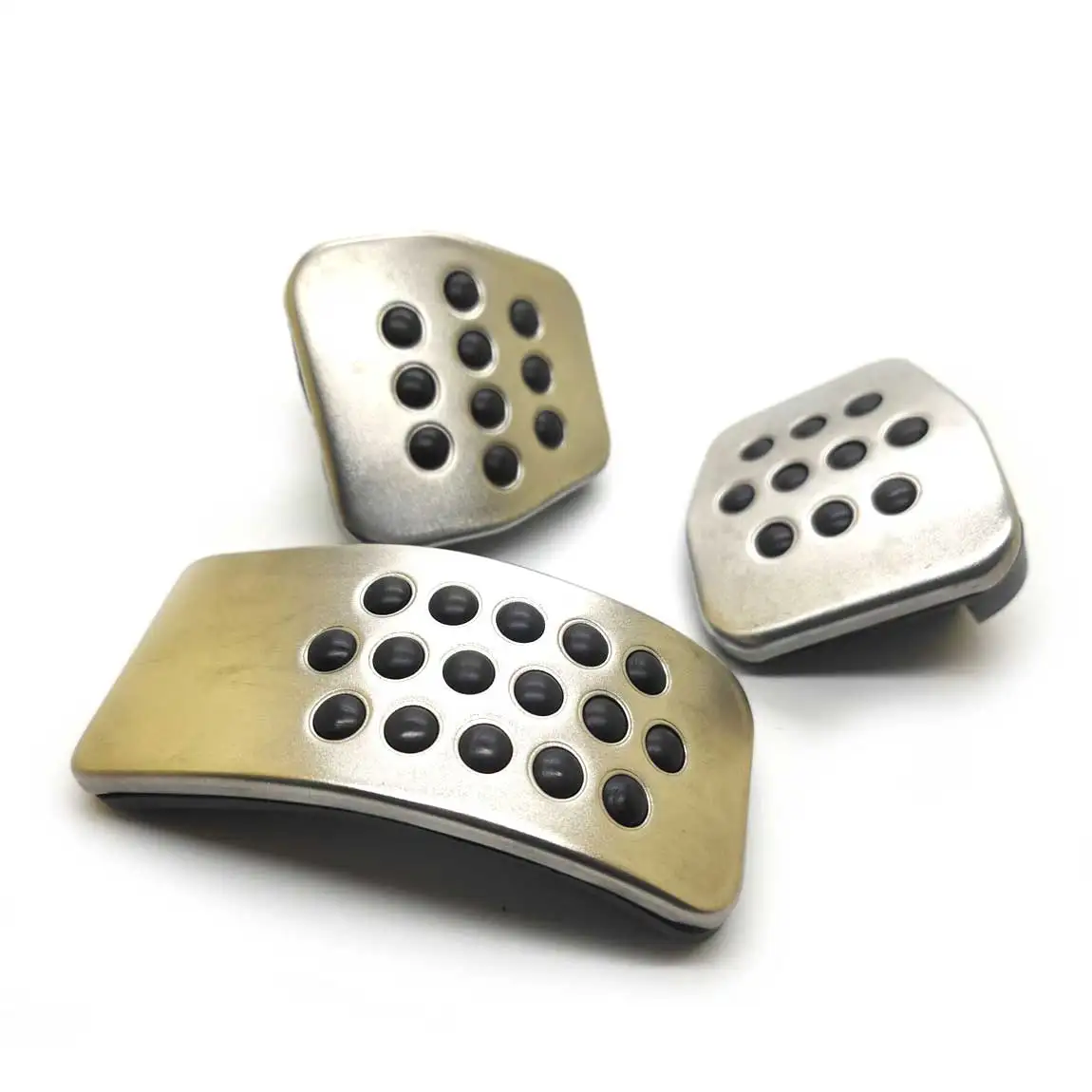 Stainless steel Rubber Pedal Set VW Volkswagen New Beetle/ Golf MK4 / Jetta MK4 / Bora car pedals stainless steel pedal cover