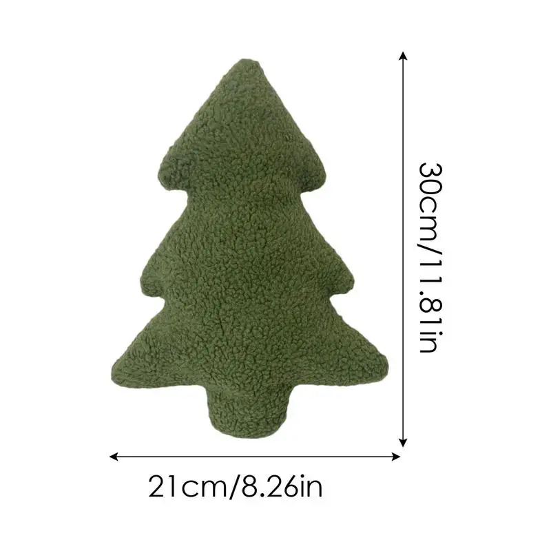 Christmas Tree Stuffed Throw Pillow Cute Soft Xmas Tree Plush Pillow Doll Decorative Sofa Cushion Home Christmas Party Decor 6
