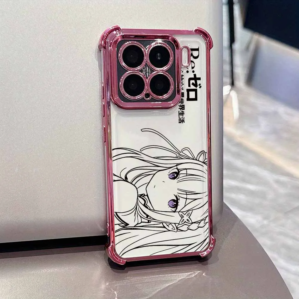 Anime Cute Rem Emilia Soft Phone Case