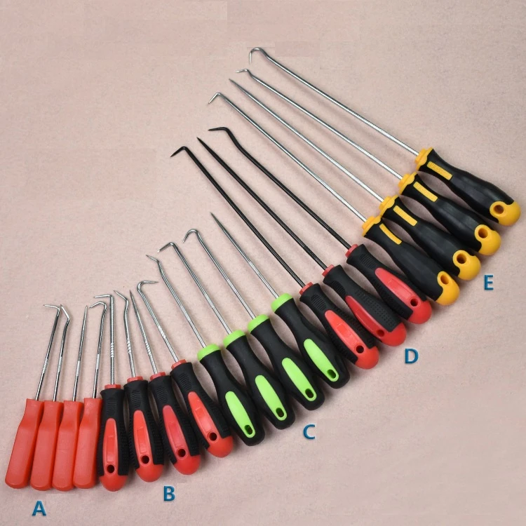 4-teiliges Auto Pick- Und Haken-Werkzeug-Set 160mm - Gehärteter Stahl Für O-Ringe, Dichtungen Und Kleinteile