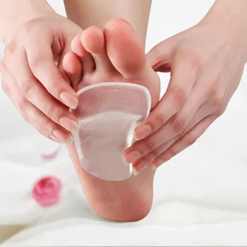 GEL 3/4 Cuscinetto di supporto per arco plantare per tacchi alti Piedi piatti Plantari Solette ortopediche Correttore per scarpe Donna Piedi Cura 2 pezzi 1